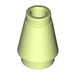 LEGO Yellowish Green Cone 1 x 1 with Top Groove (28701 / 59900)