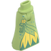 LEGO Yellowish Green Friends Hip with Long Skirt with Leaves and Flower (Thin Hinge) (15875 / 73011)