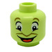 LEGO Yellowish Green Jiminy Cricket Head (Recessed Solid Stud) (3626 / 101974)