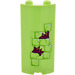 LEGO Verde amarillento Panel 2 x 2 x 5 pared Curvo con Bricks &amp; Thorns Pegatina (30987)