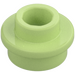 LEGO Vert Jaunâtre assiette 1 x 1 Rond avec Tenon ouvert (28626 / 85861)