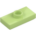 LEGO Yellowish Green Plate 1 x 2 with 1 Stud (with Groove and Bottom Stud Holder) (15573 / 78823)