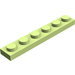 LEGO Geelachtig Groen Plaat 1 x 6 (3666)