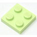 LEGO Yellowish Green Plate 2 x 2 (3022)