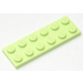 LEGO Geelachtig groen Plaat 2 x 6 (3795)