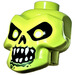 LEGO Geelachtig groen Skull Hoofd