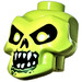 LEGO Yellowish Green Skull Head with White Pupils and Sand Green (43693)