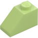 LEGO Yellowish Green Slope 1 x 2 (45°) (3040 / 6270)