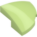 LEGO Yellowish Green Slope 2 x 2 x 0.7 Curved Round Quarter (5852)