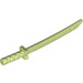 LEGO Vert jaunâtre Épée avec garde carrée et pommeau sur la poignée (Shamshir) (21459)