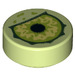 LEGO Verde amarillento Plana 1 x 1 Circular con Ojo (35380 / 63784)