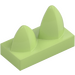 LEGO Yellowish Green Tile 1 x 2 with 2 Vertical Teeth (15209)