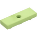 LEGO Yellowish Green Tile 1 x 3 Inverted with Hole (35459)