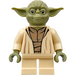 LEGO Yoda jossa Olive Vihreä Skin ja Suuri Robe Creases Minihahmo