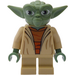 LEGO Yoda with White Hair and Printed Back Minifigure