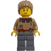 LEGO Young Peasant Minihahmo mustilla kulmakarvoilla