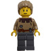 LEGO Young Peasant Minifigur mit braunen Augenbrauen