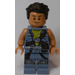 LEGO Zander mit Sand Blau Jacke Minifigur