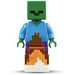 LEGO Zombie avec Dark Violet Jambes avec Feu Base Minifigurine