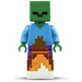 LEGO Zombie met Brand Minifiguur