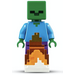 LEGO Zombie mit Feuer Minifigur