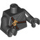 LEGO Black Kendo Cole Torso with Skull and Brown Leather Straps (76382 / 88585)