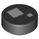 LEGO Black Tile 1 x 1 Round with BrickHeadz eye (31468)