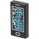 LEGO Black Tile 1 x 2 with Cell Phone With Azur Ghost with Groove (56205)