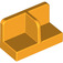LEGO Bright Light Orange Panel 1 x 2 x 1 with Thin Central Divider and Rounded Corners (18971)