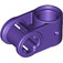 LEGO Dark Purple Cross Block 90° 1 x 2 (Axle/Pin) (6536)