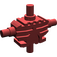 LEGO Dark Red Minifig Mechanical Torso with 4 Side Attachment Cylinders (54275)