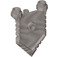 LEGO Flat Silver Minifigure Shield with Handle and Two Studs (22408)