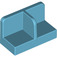 LEGO Medium Azure Panel 1 x 2 x 1 with Thin Central Divider and Rounded Corners (18971)