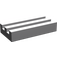 LEGO Medium Stone Gray Tile 1 x 2 with Grille (Undetermined)
