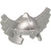 LEGO Metallic Silver Minifig Helmet Cap with Wings (61846)