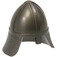 LEGO Pearl Dark Gray Knights Helmet with Neck Protector (3844)