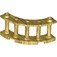 LEGO Pearl Gold Fence Spindled 4 x 4 x 2 Quarter Round with 2 Studs (30056)