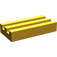 LEGO Pearl Gold Tile 1 x 2 with Grille (Undetermined)