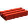LEGO Red Tile 1 x 2 with Grille (Undetermined)