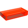 LEGO Transparent Neon Reddish Orange Tile 1 x 2 (undetermined type)