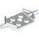 LEGO White Plate 2 x 2 with Wide Wheel Attachments (Non-Reinforced Bottom) (6157)