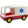 Duplo Ambulance with with EMT Star and Yellow Wheels (without Door)