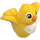 Duplo Bird with Yellow and Orange Beak (29464 / 46561)