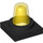 Duplo Black 2 x 2 Base with yellow Flashlight (40867 / 41195)
