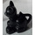 Duplo Zwart Kat (Sitting) met Whiskers en Wit Chest (29122)