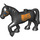 Duplo Sort Hest med Saddle (1376 / 25225)