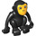 Duplo Black Monkey with Arms Down (60364)