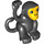 Duplo Black Monkey with Yellow face (28597 / 35676)