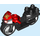 Duplo Black Motorcycle with Spider-Man (Spin) Logo