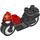 Duplo Black Motorcycle with Spider-Man (Spin) Logo